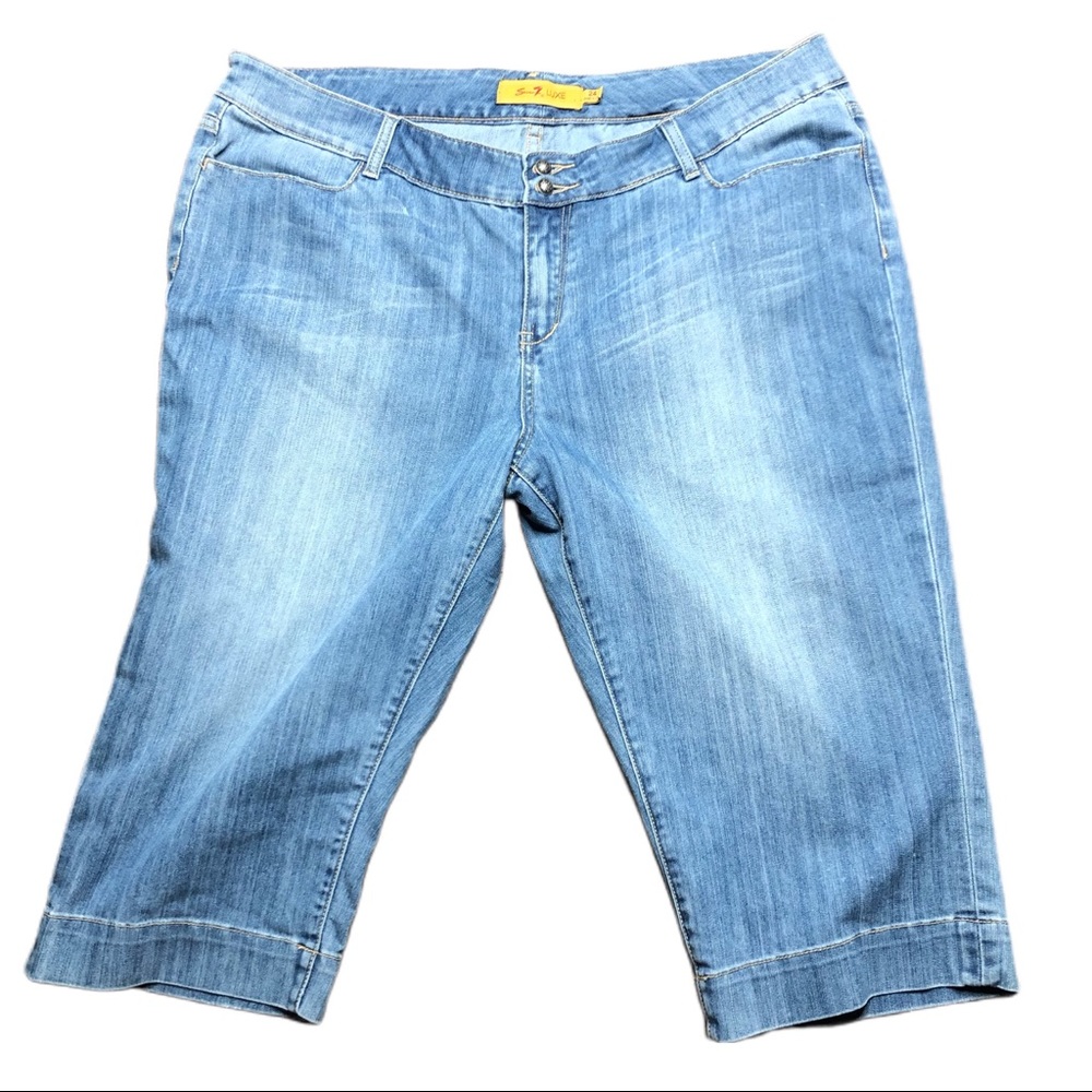 Seven 7 Luxe Jean Capri Pants Plus Size